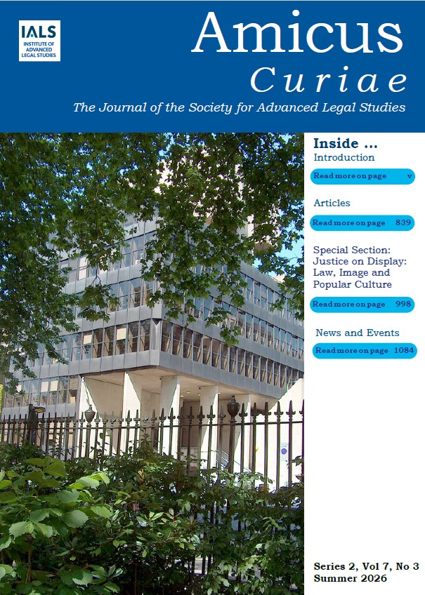 Amicus Curiae Vol 7 No 3 (2026): Series 2 cover