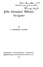 					View No. 25 (1954): John Greenleaf Whittier The Quaker
				