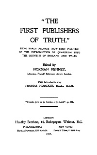 					View No. 1-5 (1907): The First Publishers of Truth
				